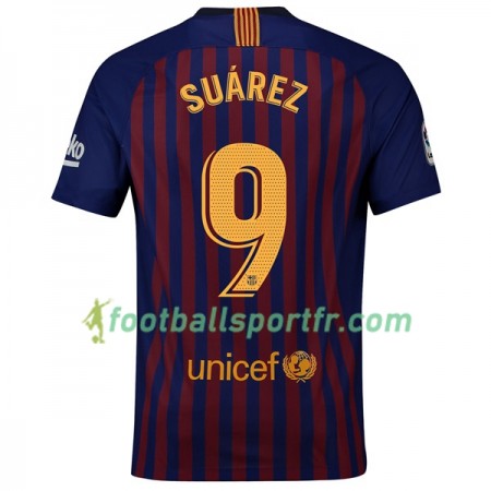 Tenue Barcelone Suarez 9 Domicile 2018-2019 Maillot de Foot